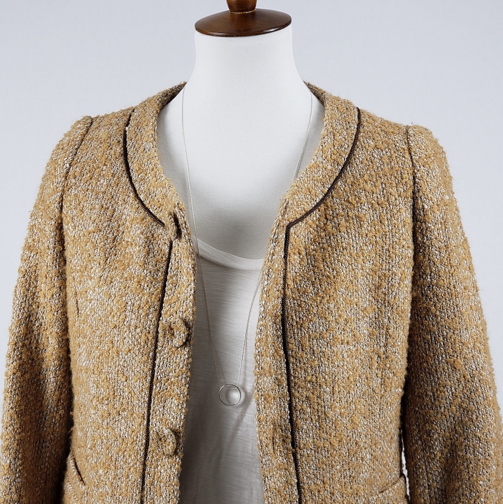 Rope Picnic Tweed Button Down Coat